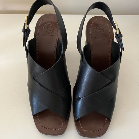 Tory Burch Bleeker Heel, Black, Size 9M - Picture 5 of 7